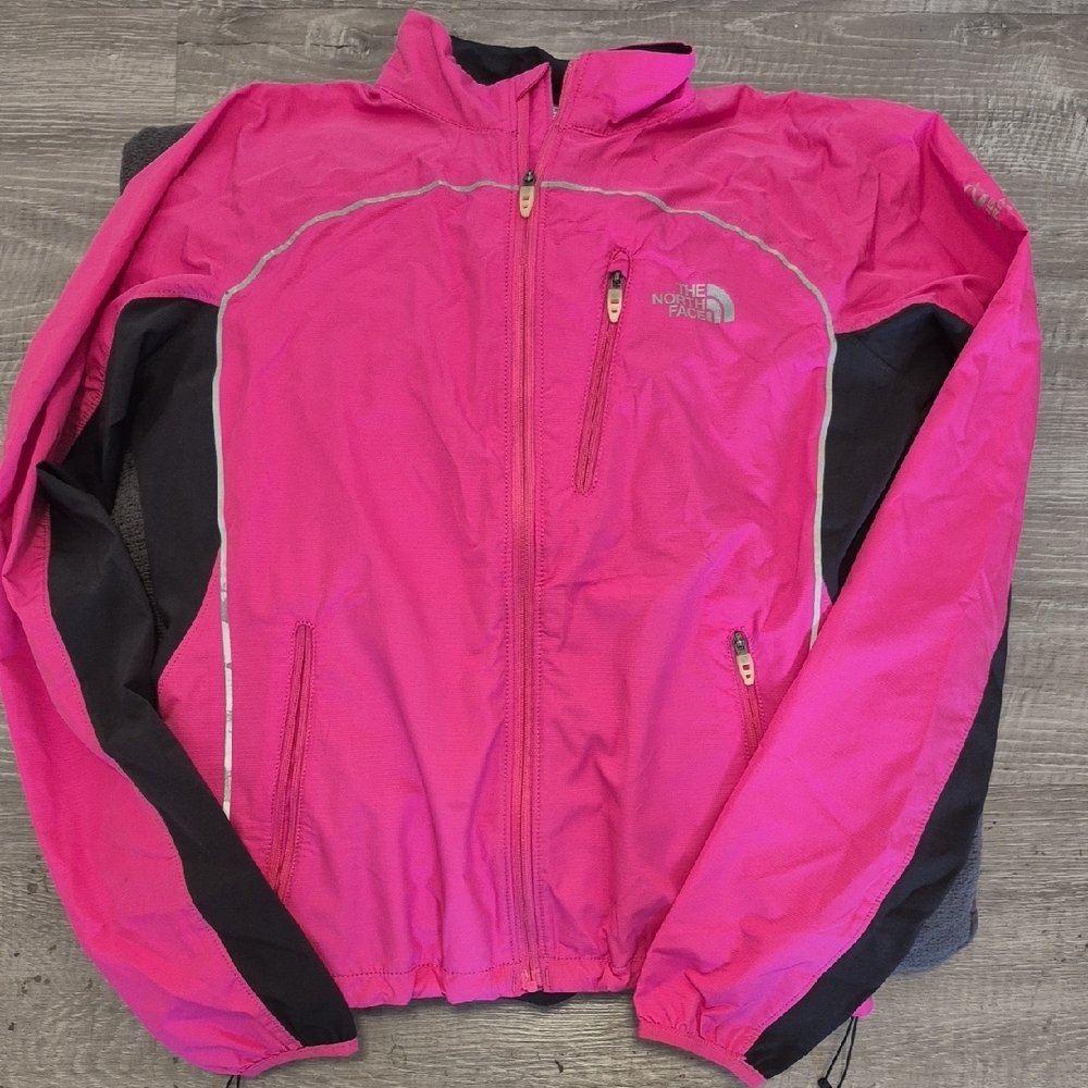 The North Face Pink and Black Windbreaker